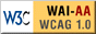 Diese Seite entspricht den "Web Content Accessibility Guidelines 1.0" des W3C, verfügbar unter http://www.w3.org/TR/1999/WAI-WEBCONTENT-19990505, Stufe AA.